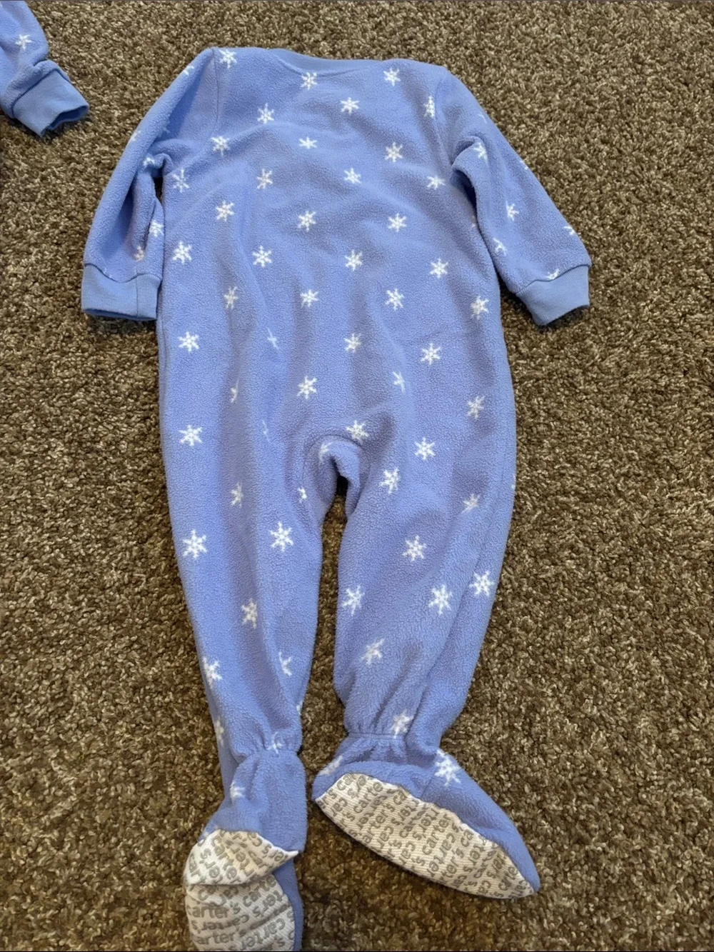 Blue Penguin Print Kids One-Piece Footed Pajama set of 3